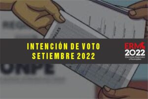 Intencion de voto setiembre 2022