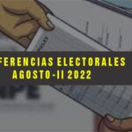 Intención de voto. Agosto 2022-II